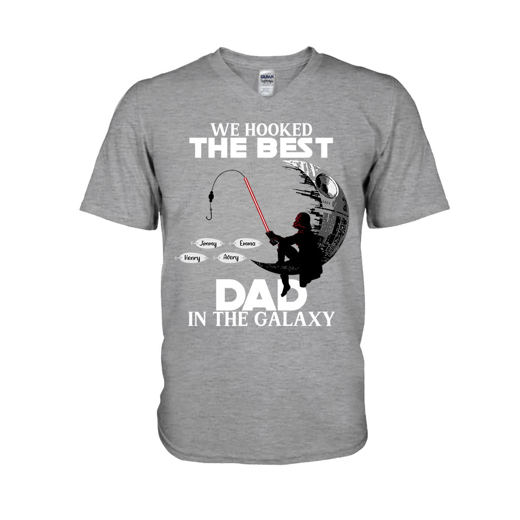 Hooked On Being Papa - Personalized Father's Day Fishing T-shirt and Hoodie