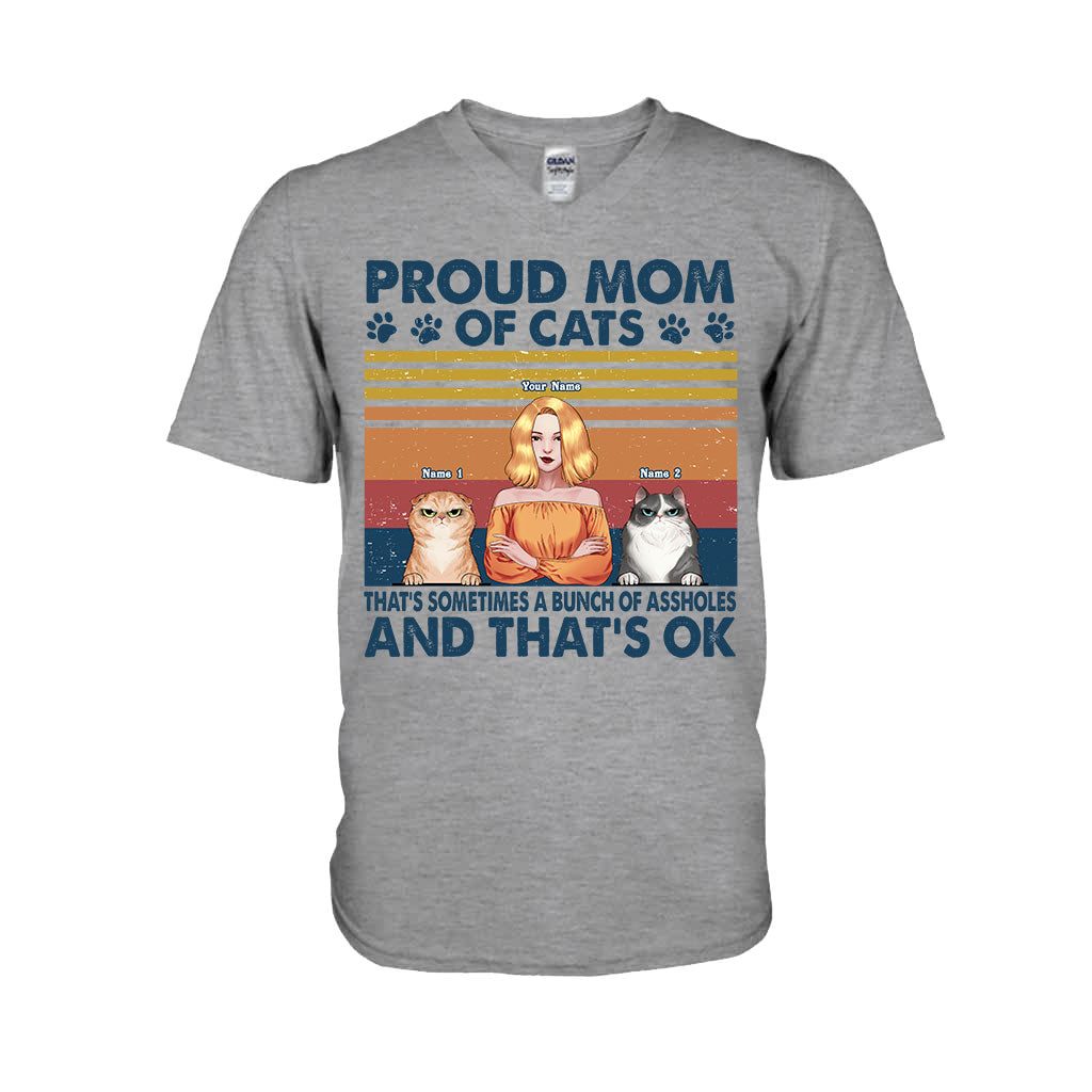 Proud Mom Of A Cat - Personalized T-shirt and Hoodie