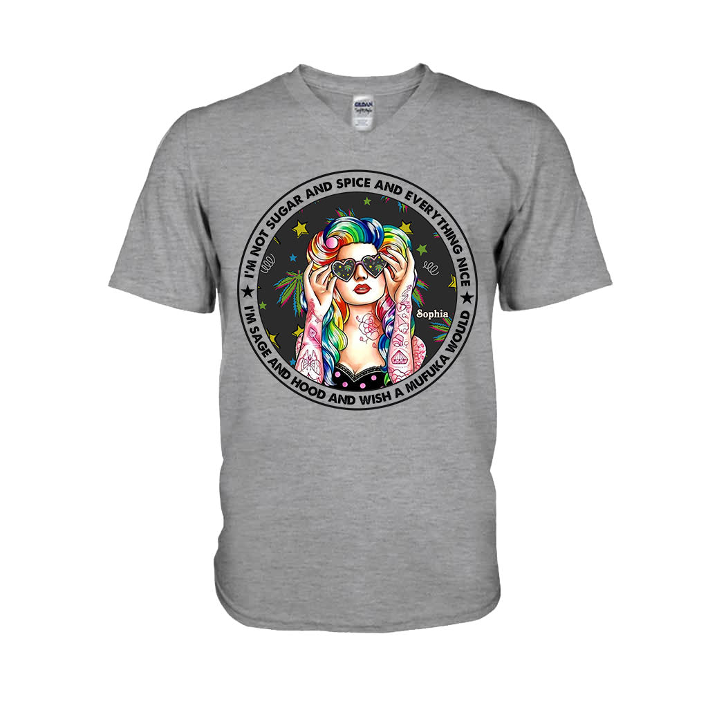 I'm Not Sugar And Spice And Everything Nice - Personalized Weed T-shirt and Hoodie