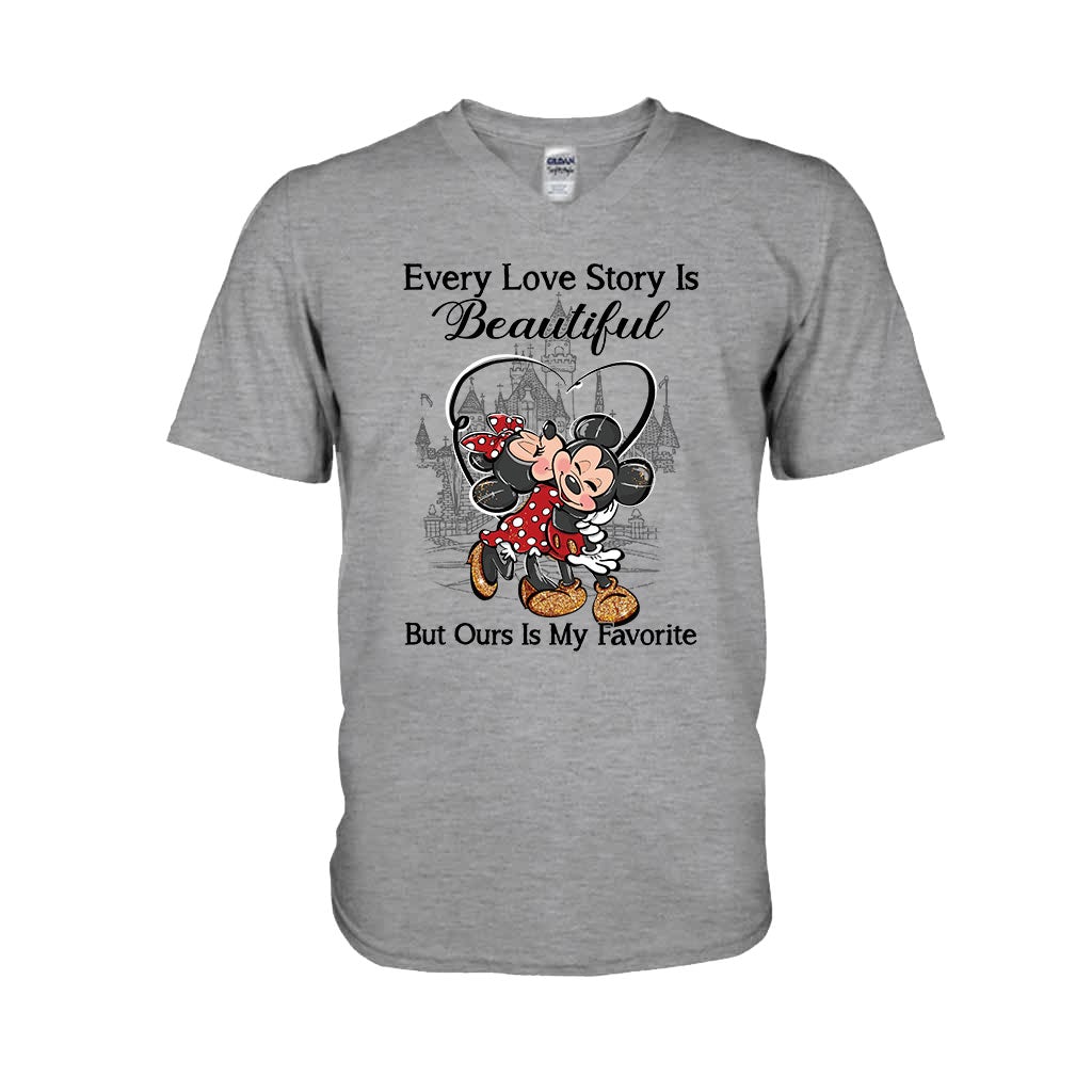 Every Love Story Is Beautiful But Ours Is My Favorite - Personalized Mouse T-shirt and Hoodie