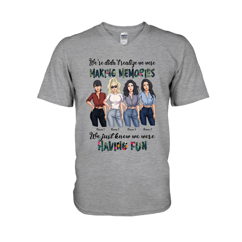 Besties Having Fun Making Memories - Personalized T-shirt and Hoodie