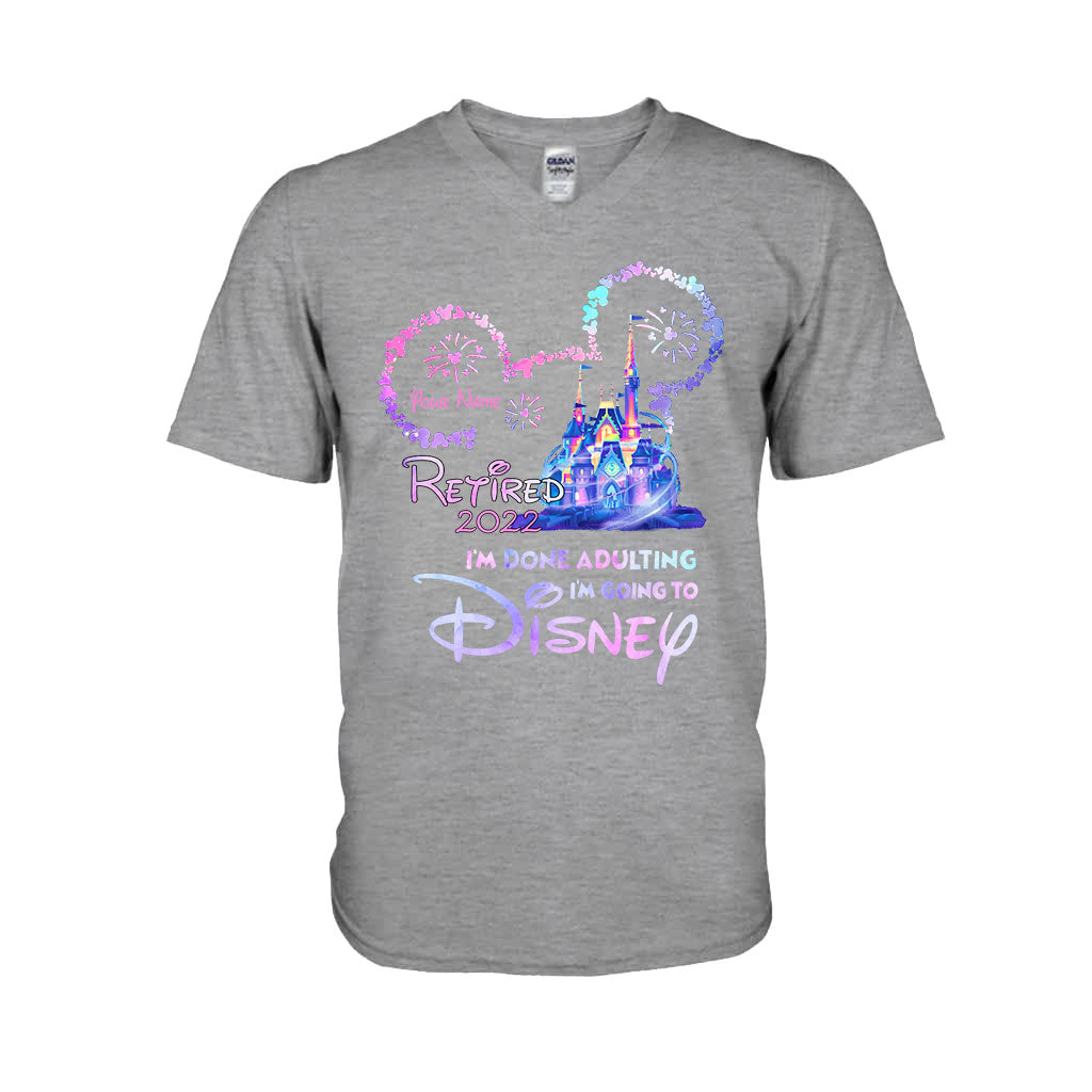 I'm Done Adulting - Personalized Mouse T-shirt and Hoodie