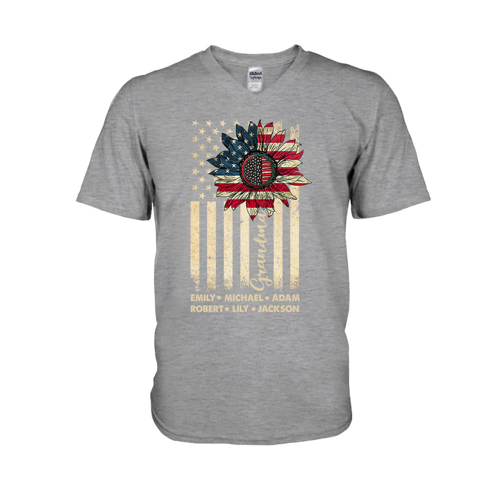 Grandma - Personalized Independence Day T-shirt and Hoodie