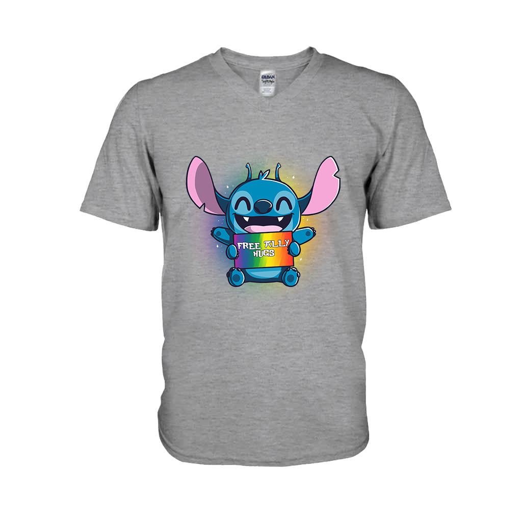 Free Ally Hugs - LGBT Support T-shirt and Hoodie