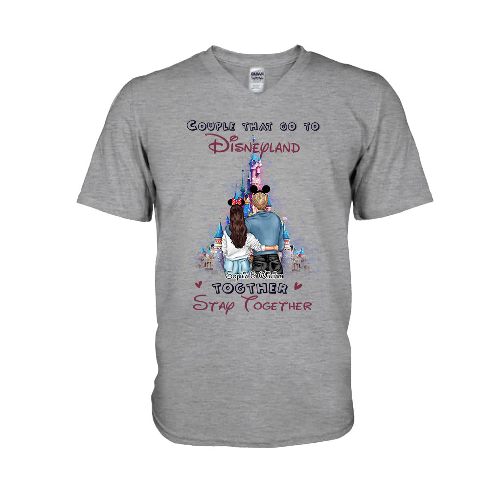 Couple That Go To Magical Land Together - Personalized Couple Mouse T-shirt and Hoodie
