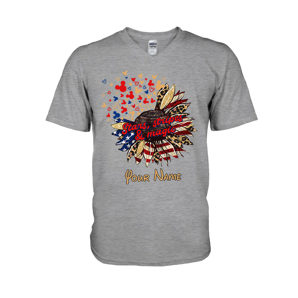 Stars Stripes And Magic - Personalized Independence Day Mouse T-shirt and Hoodie