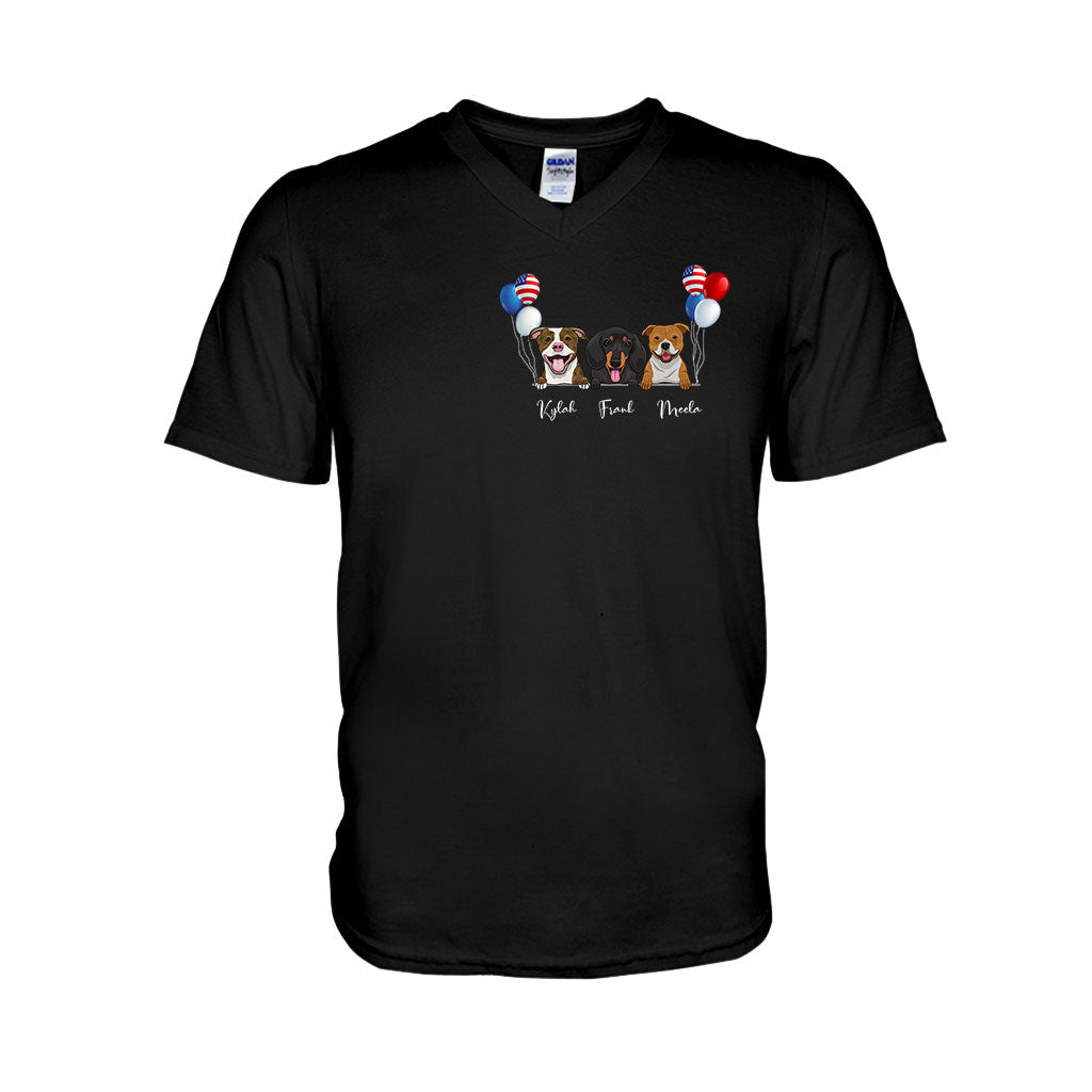Life Is Better With Dogs - Personalized Independence Day T-shirt and Hoodie
