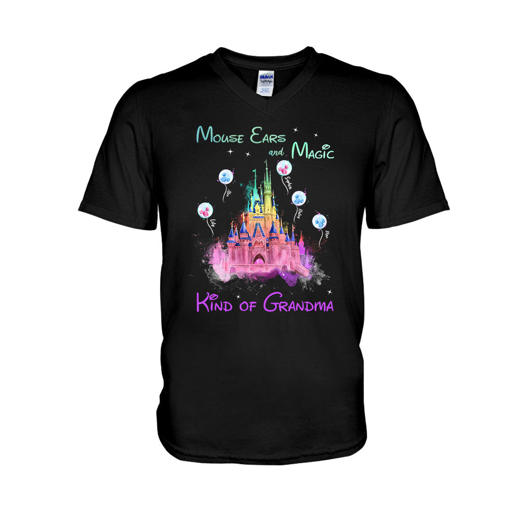 Mouse Ears And Magic Kind Of Grandma - Personalized Mouse T-shirt and Hoodie