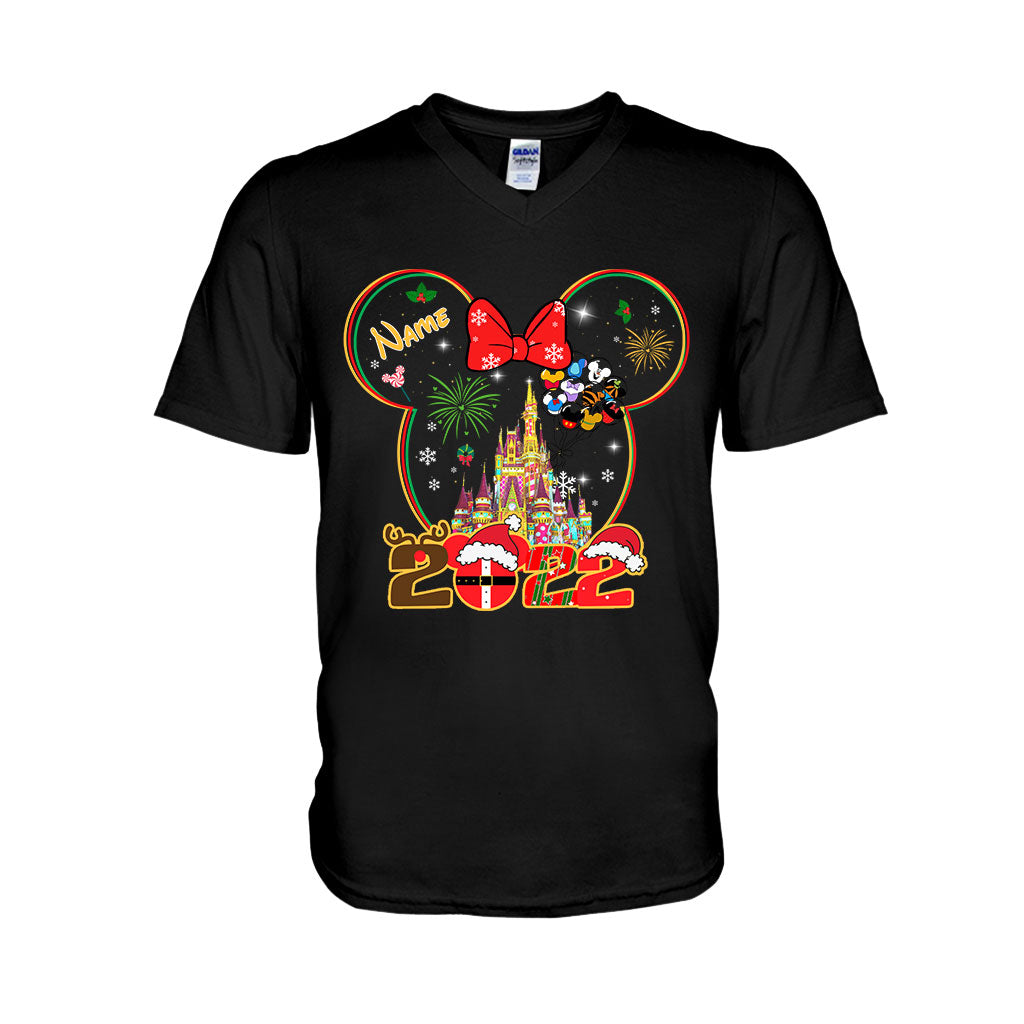 Merry Christmas - Personalized Christmas Mouse T-shirt and Hoodie