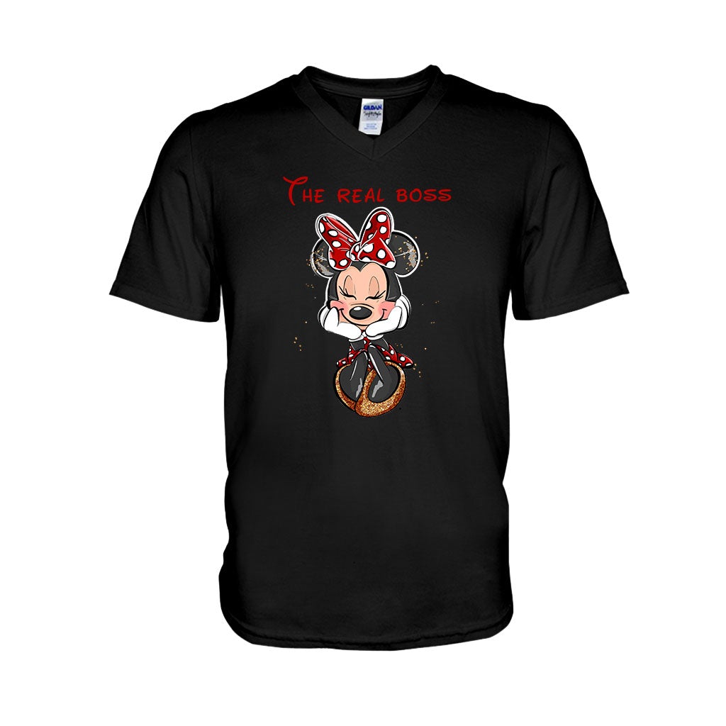 The Boss The Real Boss - Personalized Mouse T-shirt and Hoodie