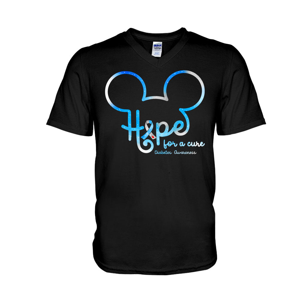 Hope For The Cure Diabetes Awareness T-shirt and Hoodie