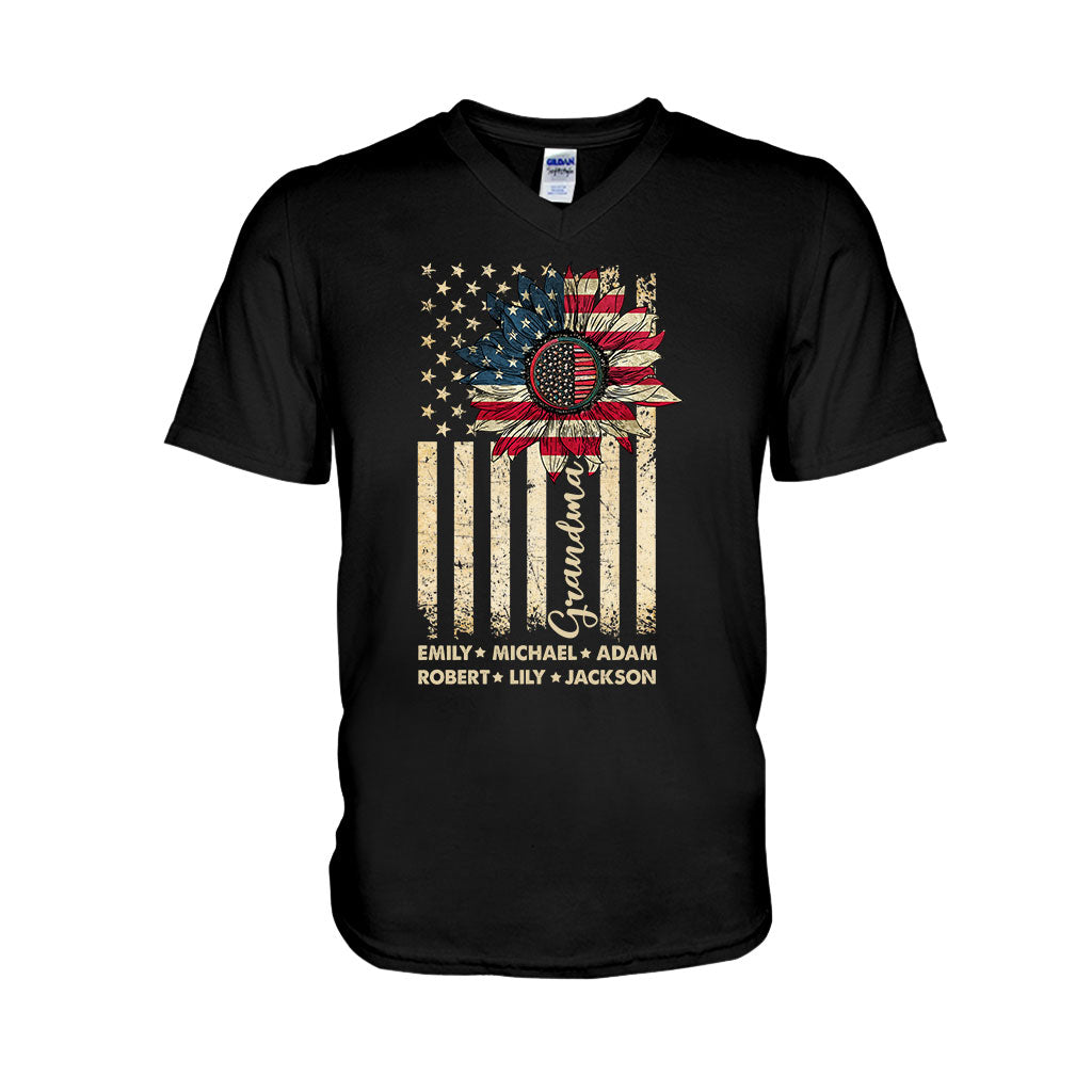 Grandma - Personalized Independence Day T-shirt and Hoodie