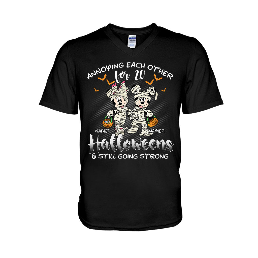 Annoying Each Other - Personalized Halloween Mouse T-shirt and Hoodie
