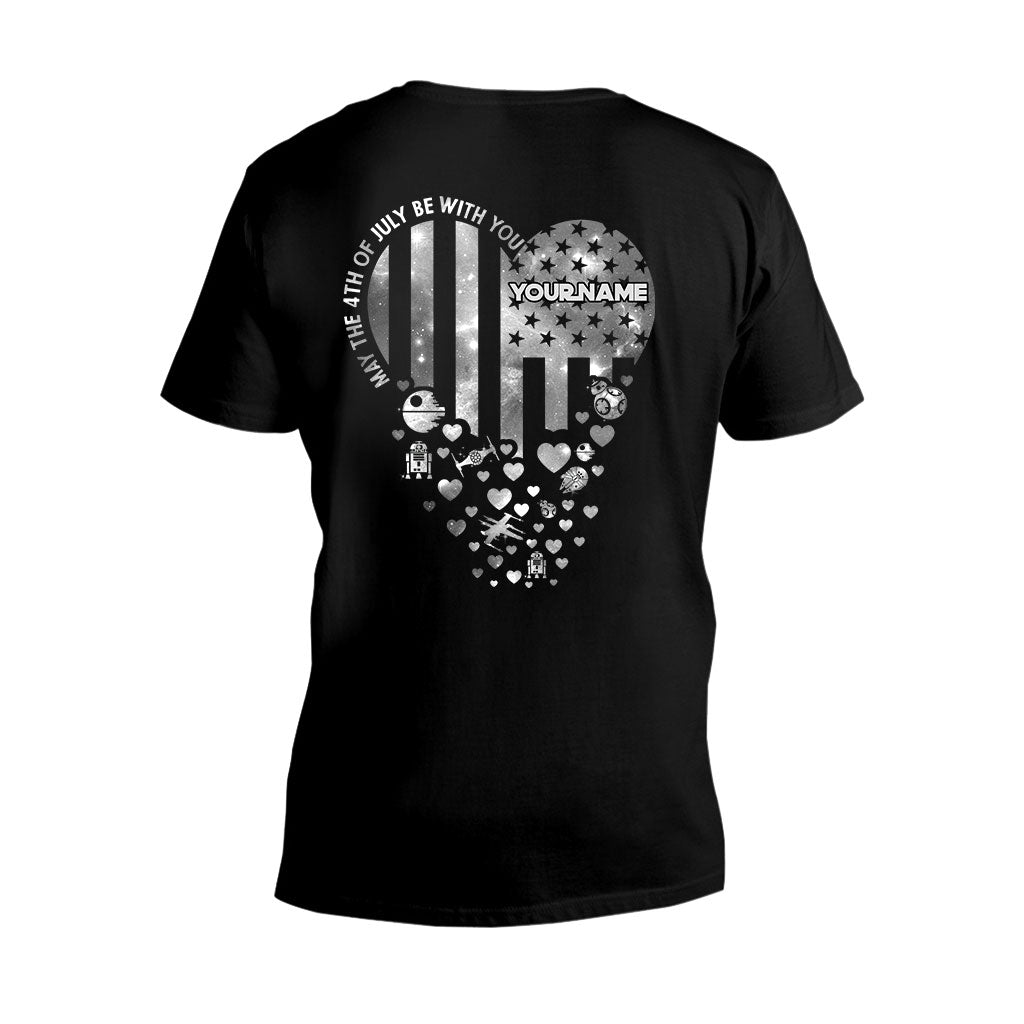 May The 4th Of July Be With You - Personalized Independence Day The Force T-shirt and Hoodie