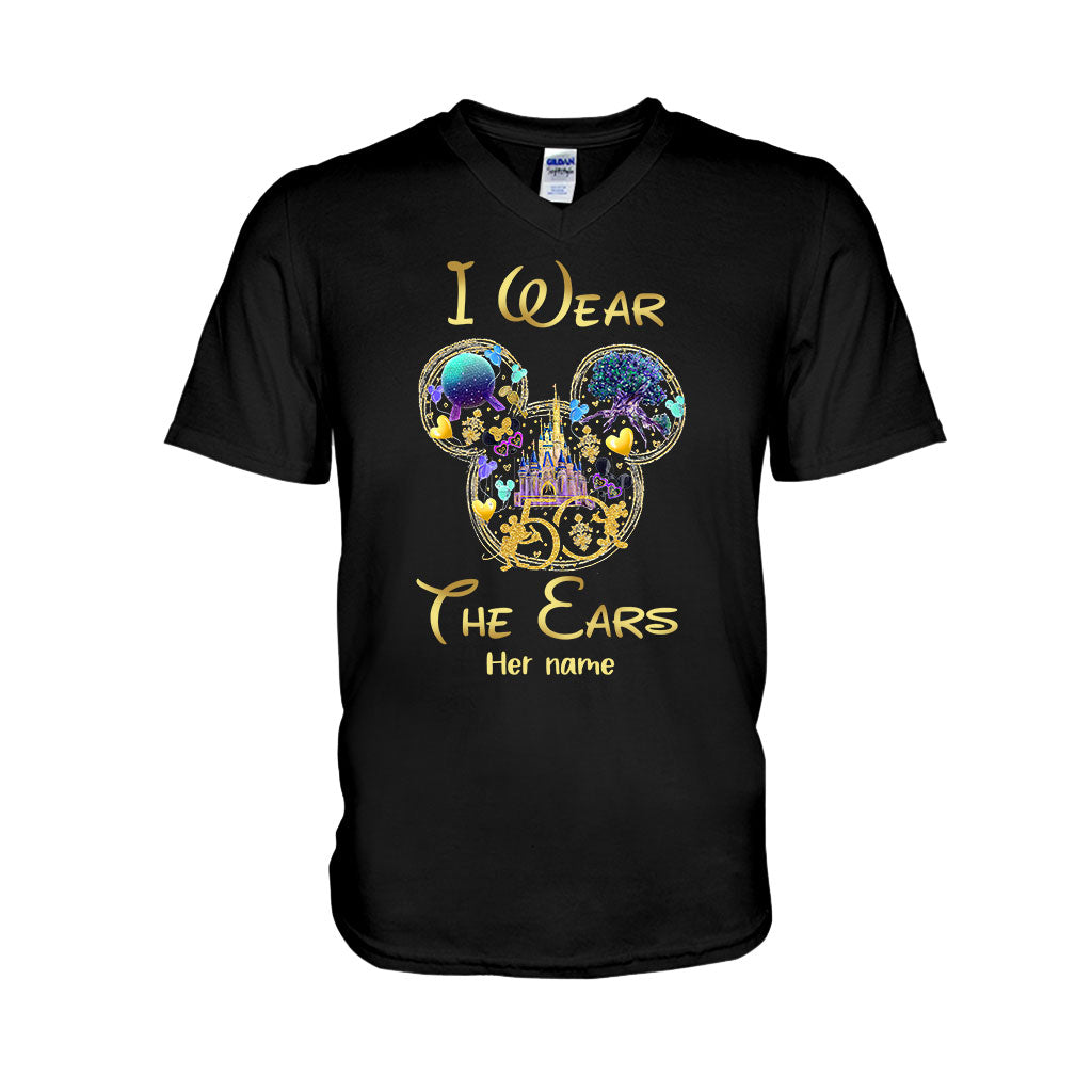 I Wear The Ears I Buy The Beers - Personalized Mouse T-shirt and Hoodie