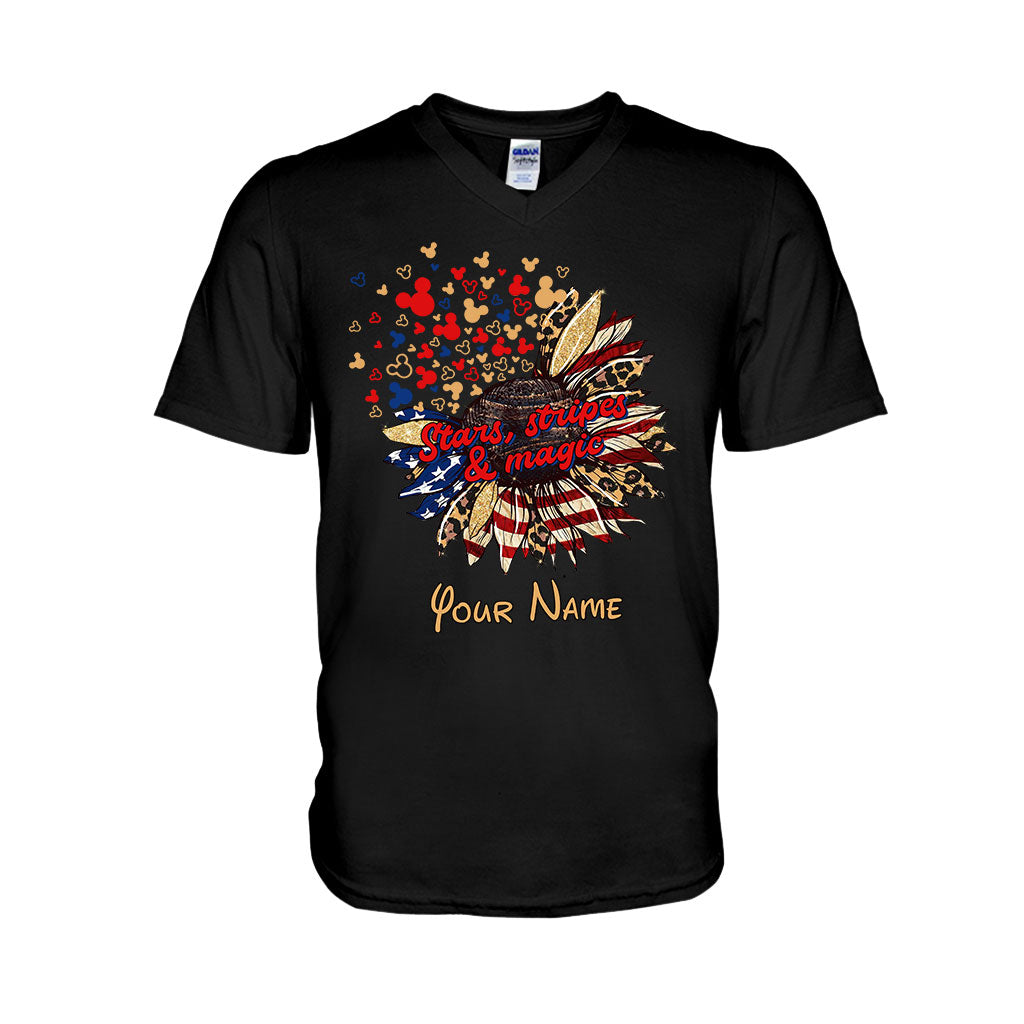 Stars Stripes And Magic - Personalized Independence Day Mouse T-shirt and Hoodie