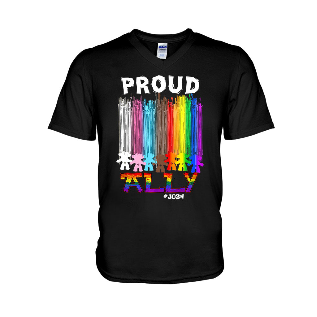 Proud Ally - Personalized LGBT Support T-shirt and Hoodie