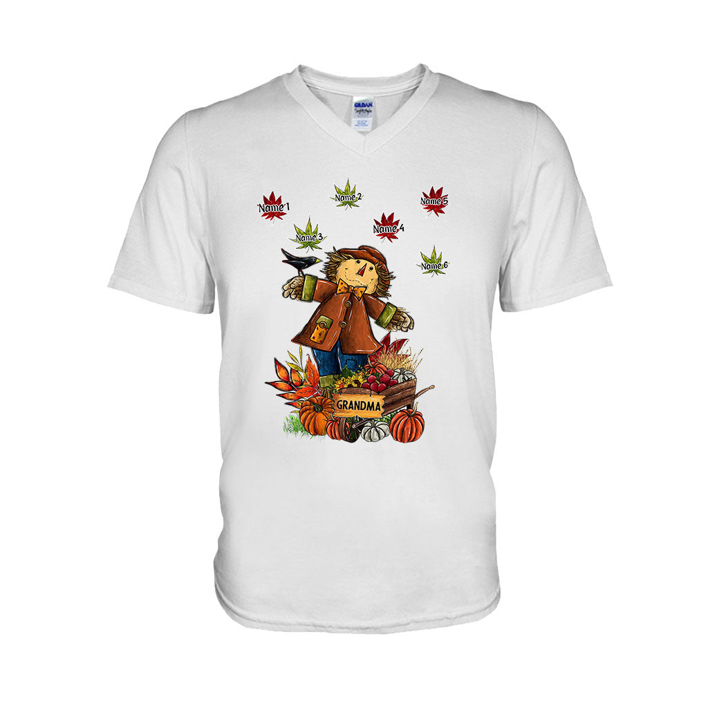 Grandma - Personalized Fall Grandma T-shirt and Hoodie