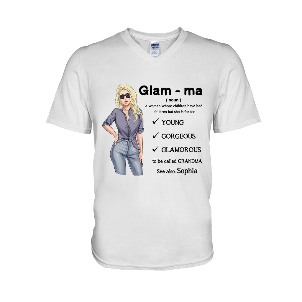 Glamma - Personalized Grandma T-shirt and Hoodie