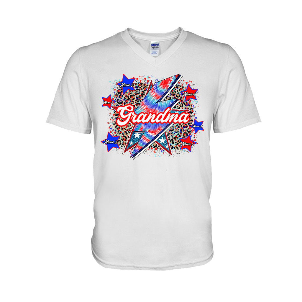 Grandma - Personalized Independence Day T-shirt and Hoodie