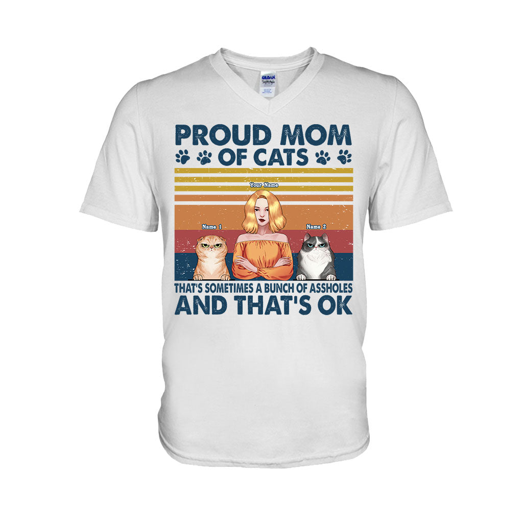 Proud Mom Of A Cat - Personalized T-shirt and Hoodie