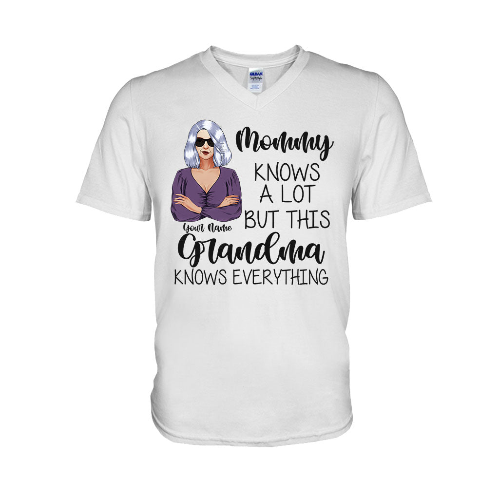 Grandma Knows Everything - Personalized Mother's Day T-shirt and Hoodie