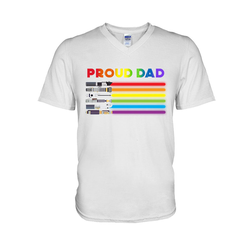 Proud Dad - Personalized LGBT Support T-shirt and Hoodie