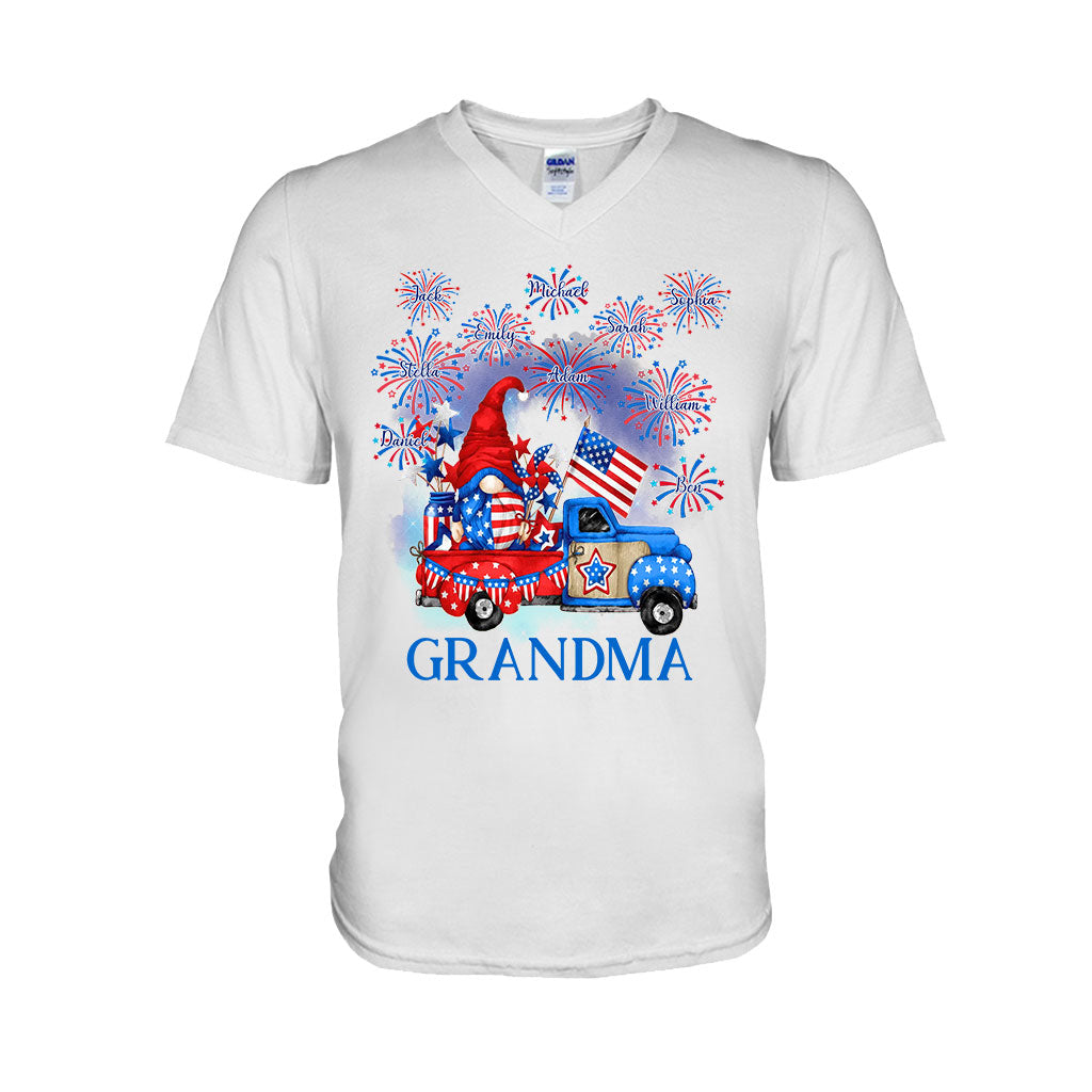 Grandma - Personalized Independence Day T-shirt and Hoodie