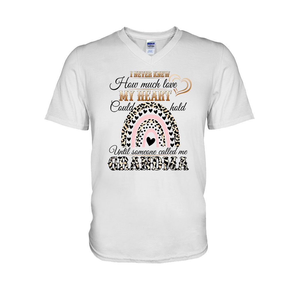 I Never Knew How Much Love My Heart - Personalized Mother's Day Grandma T-shirt and Hoodie