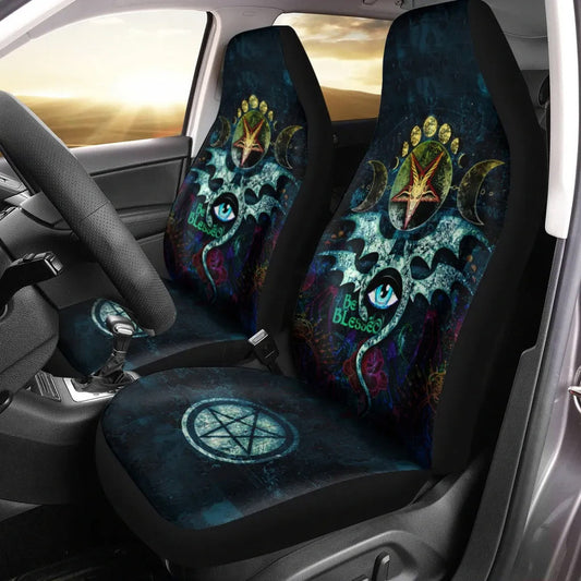 Celtic Wicca Occult Emblem Of Witchcraft-  Witch Seat Covers 0822