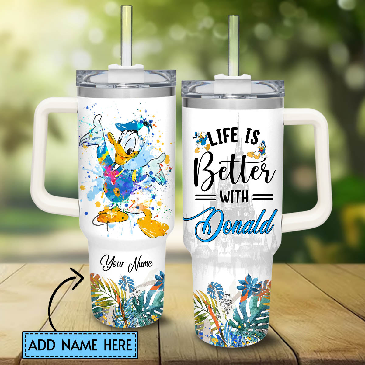 Life Is Better With Duck Personalized Mouse Tumbler With Handle 0224