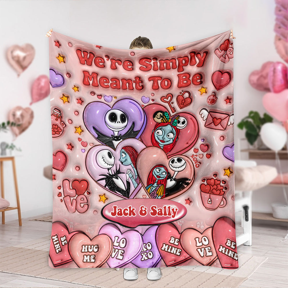We’re Simply Meant To Be - Personalized Nightmare Blanket