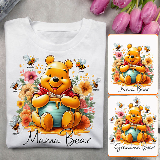 Mama Bear - Personalized Mouse T-shirt And Hoodie