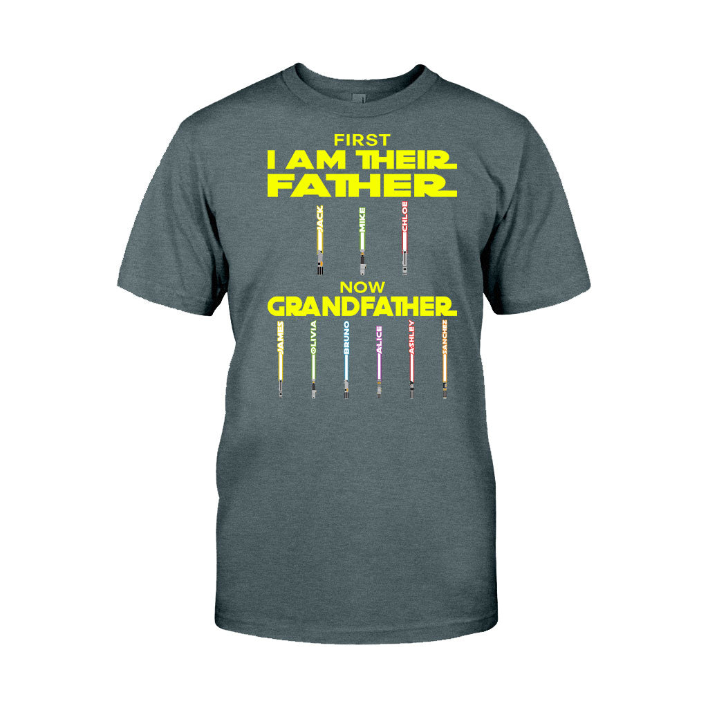 First Father Now Grandfather - Personalized The Force T-shirt And Hoodie