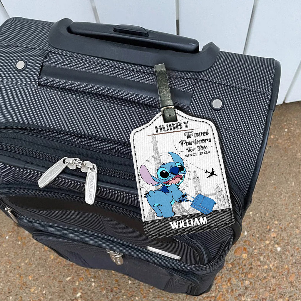 Travel Partners For Life - Personalized Ohana Leather Luggage Tag