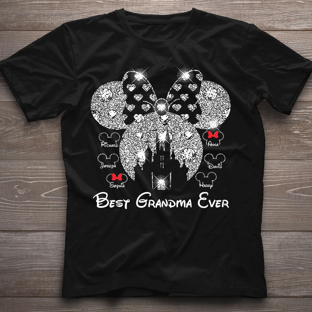 Best Grandma Ever - Personalized Mouse T-shirt And Hoodie