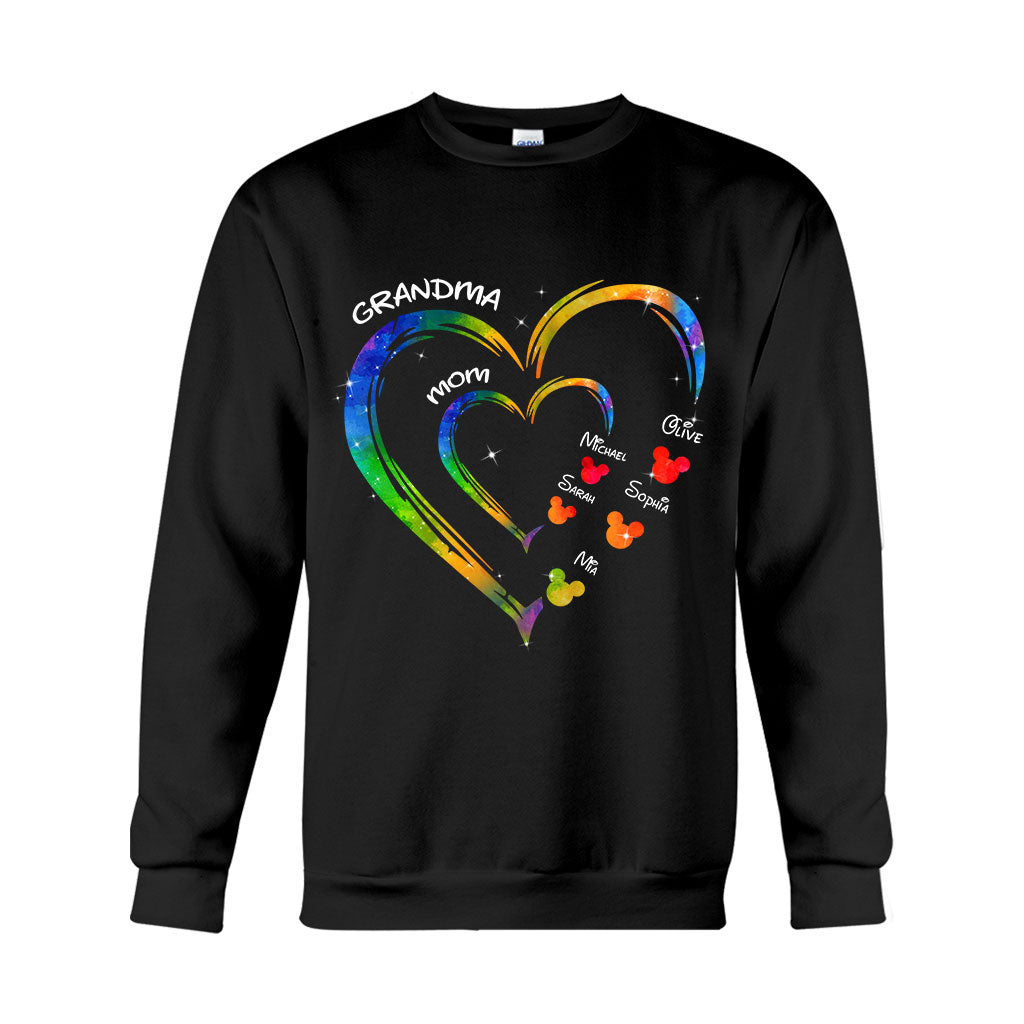 Mom Grandma Love - Personalized Mouse T-shirt And Hoodie