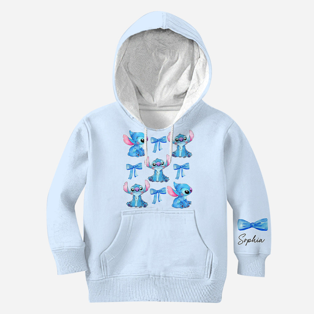 Blue Ohana Coquette - Personalized Ohana All Over Shirt