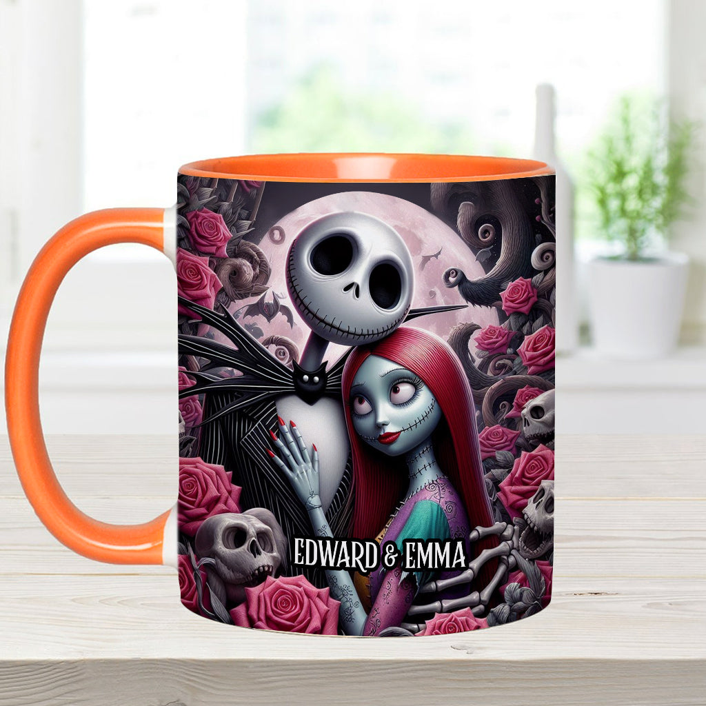 Nightmare Couple Personalized Names - Personalized Nightmare Accent Mug