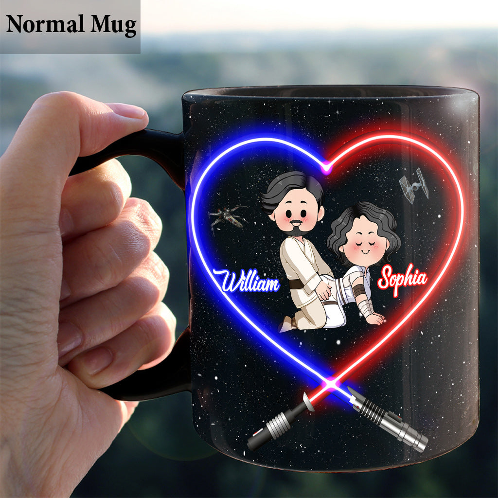 I Love You To The Death Star And Back - Personalized The Force Mug