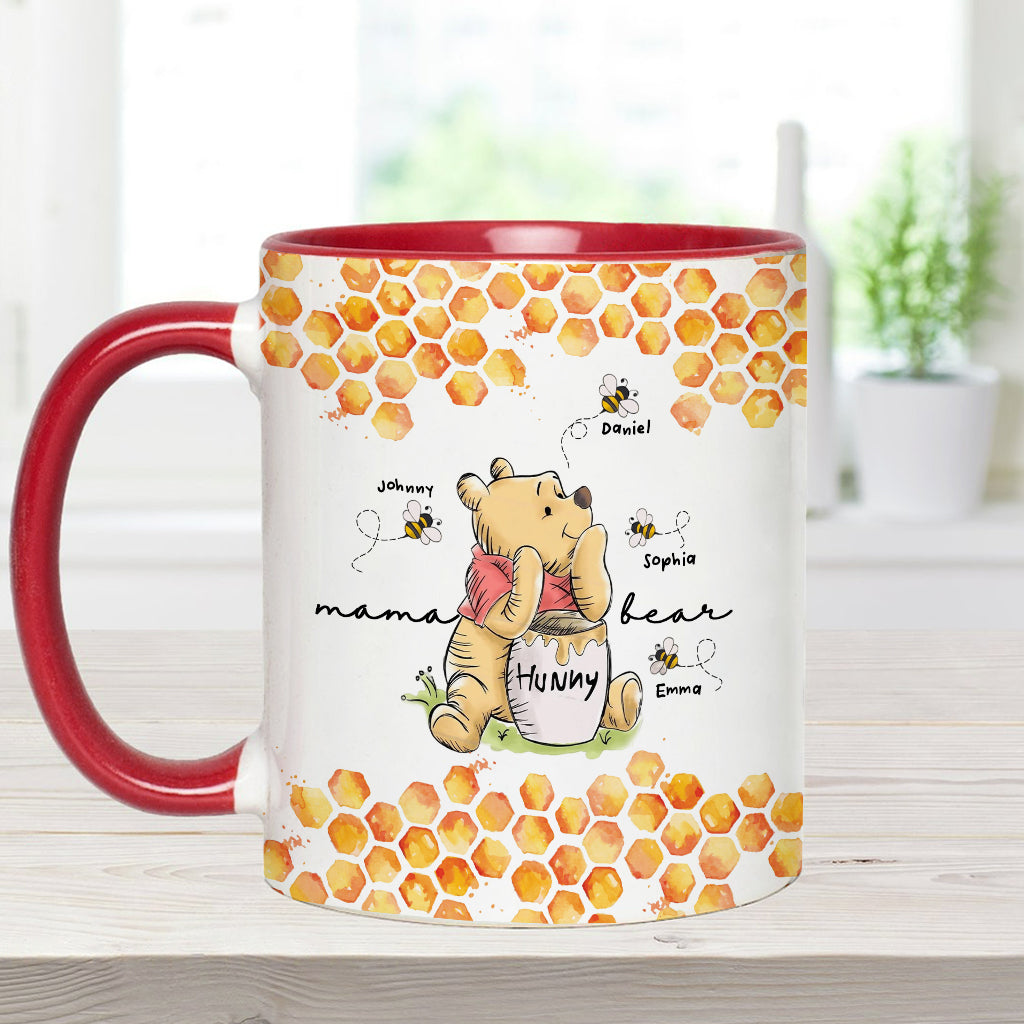 Mama Bear - Personalized Mouse Accent Mug