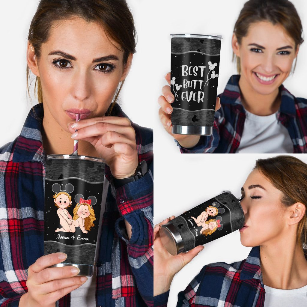 Best Butt Ever Mouse Ears Naughty - Personalized Mouse Tumbler