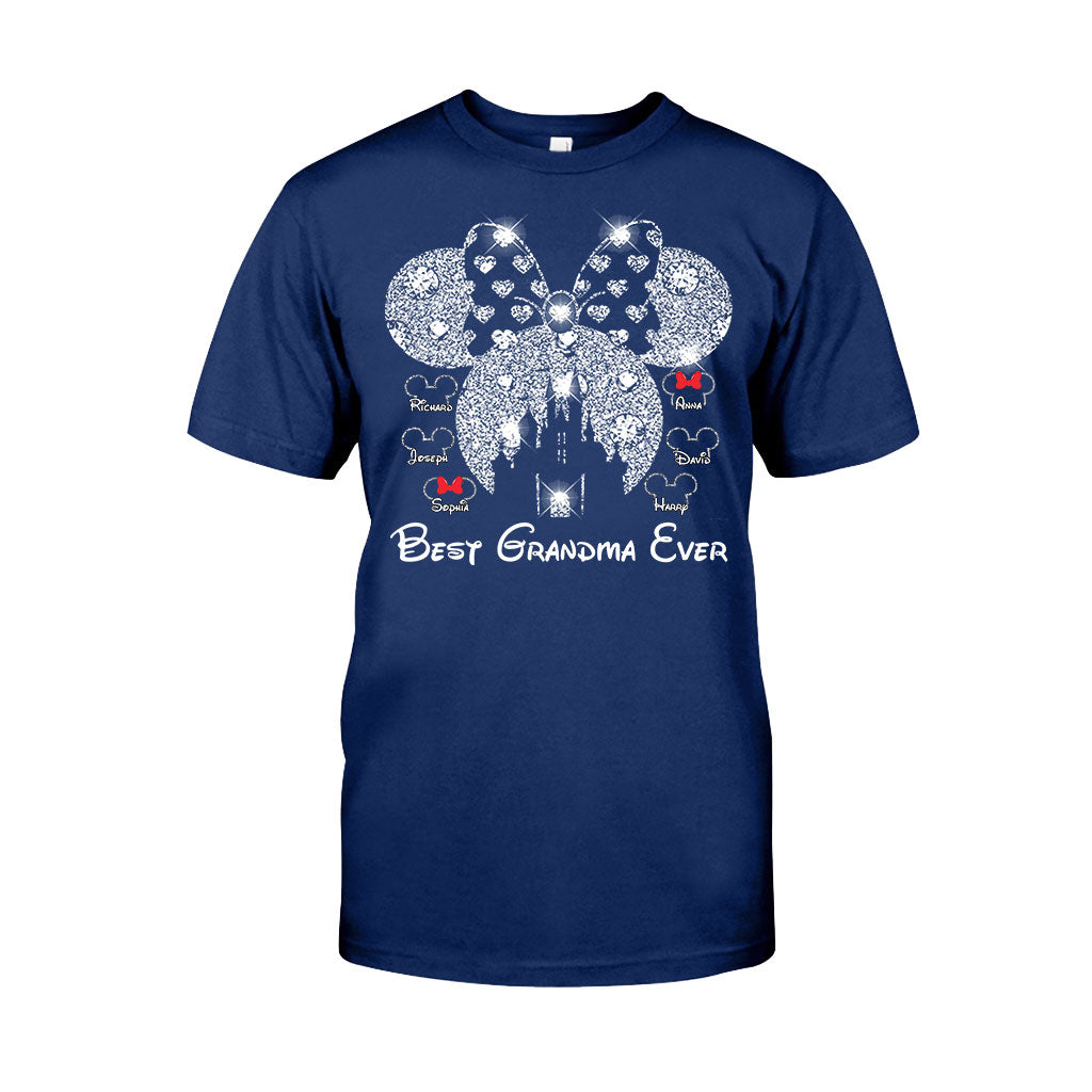 Best Grandma Ever - Personalized Mouse T-shirt And Hoodie