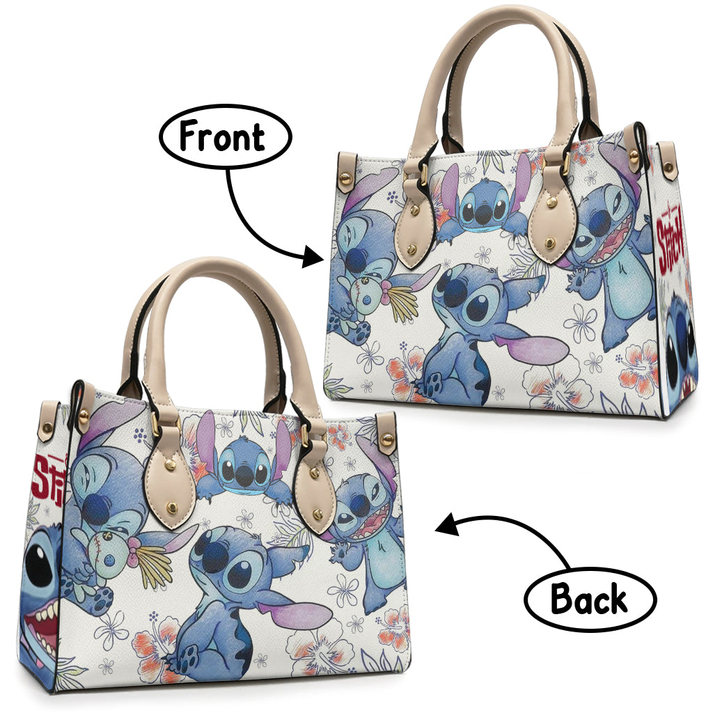 My Blue Dog - Personalized Ohana Leather Handbag