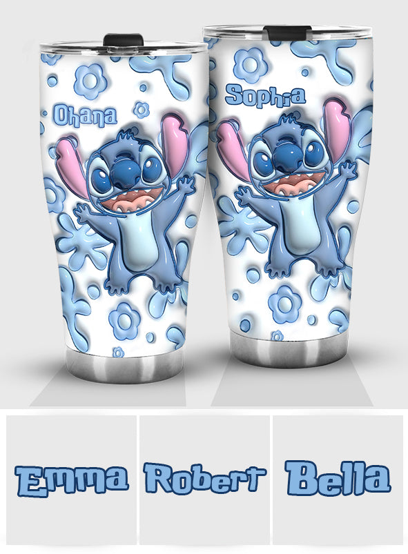 Ohana Blue - Personalized Ohana Tumbler