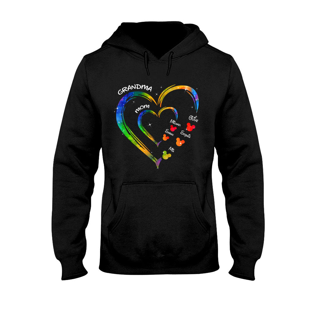 Mom Grandma Love - Personalized Mouse T-shirt And Hoodie