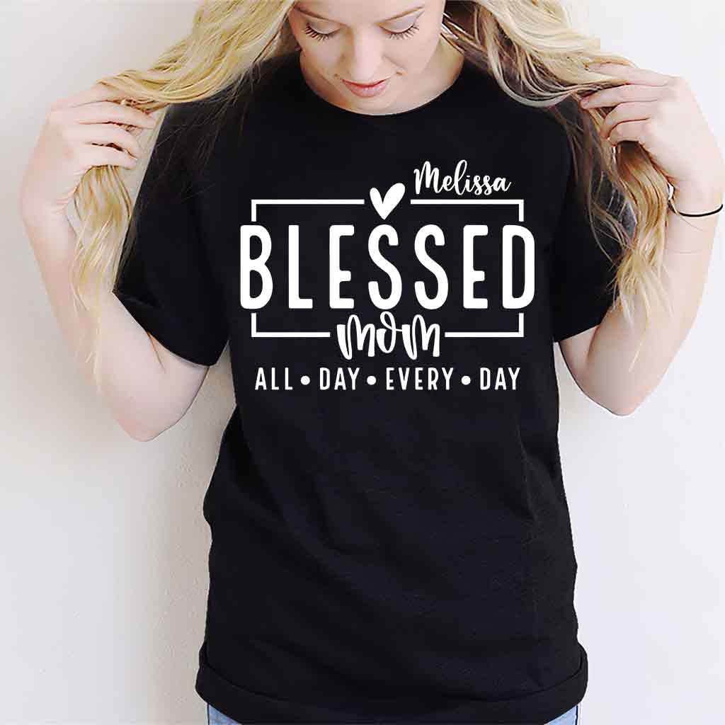 Blessed Mom - Personalized Mother T-shirt And Hoodie