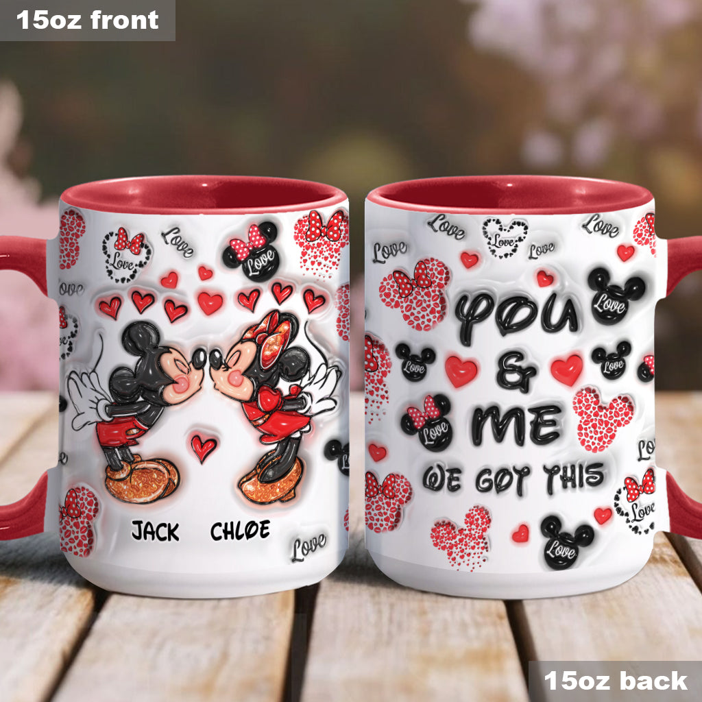 You & Me We Got This - Personalized Mouse Accent Mug