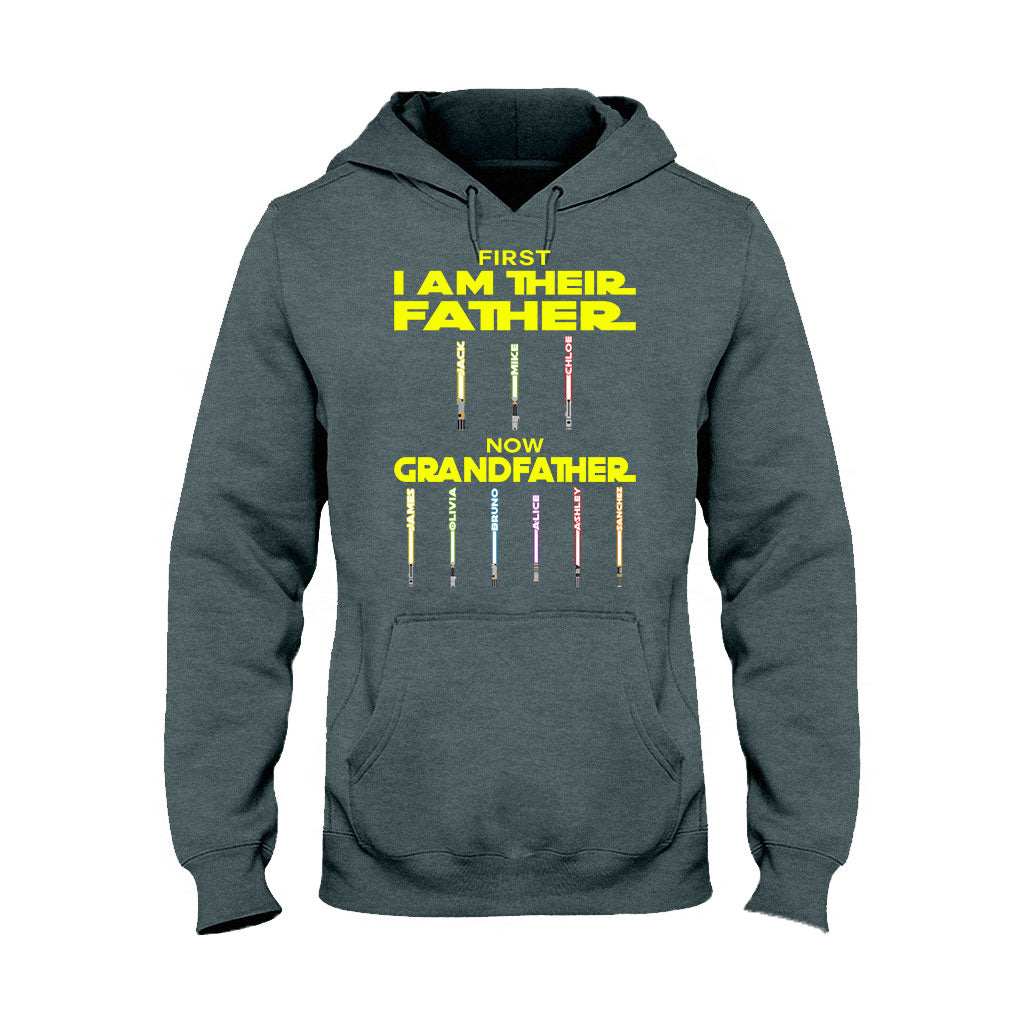 First Father Now Grandfather - Personalized The Force T-shirt And Hoodie