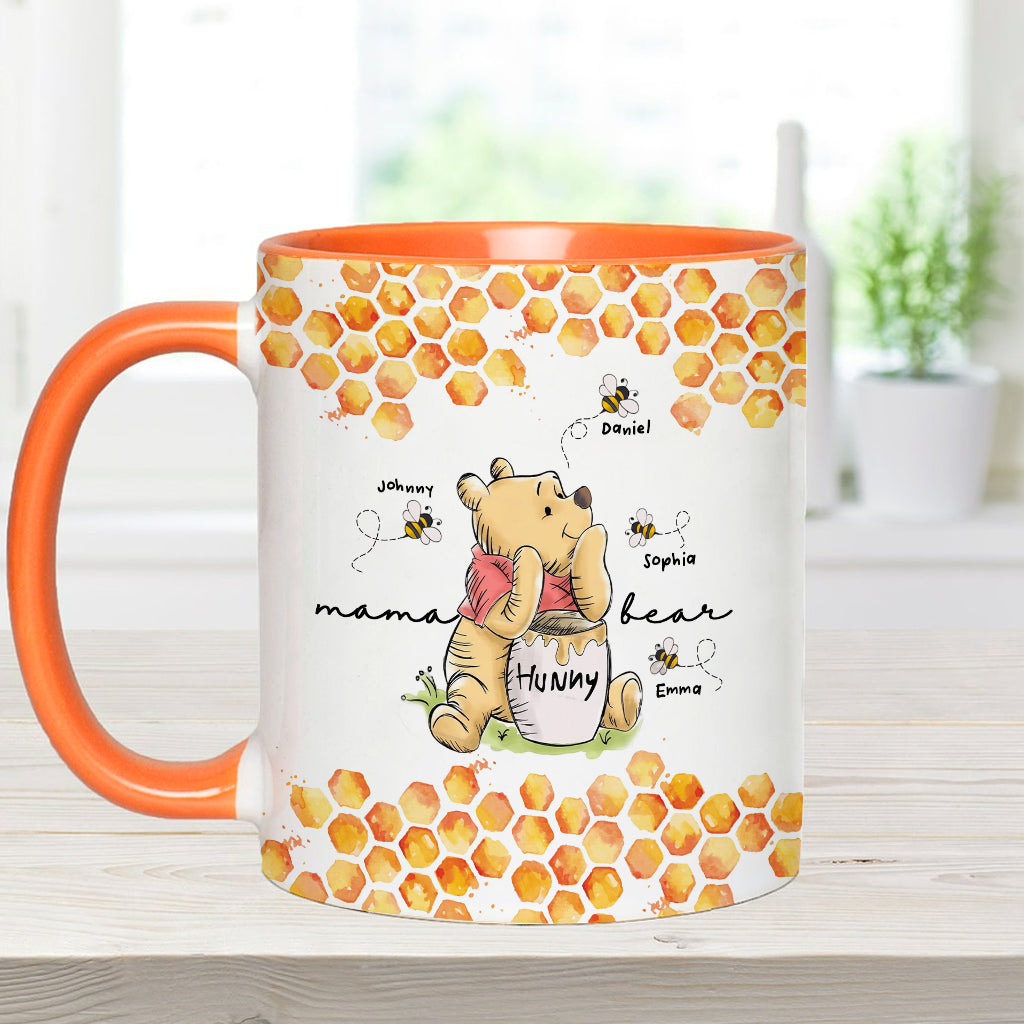 Mama Bear - Personalized Mouse Accent Mug